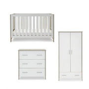 Obaby Nika 3 Piece Room Set - Grey Wash + White