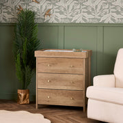 Obaby Nika 3 Piece Room Set & Underdrawer - Oak