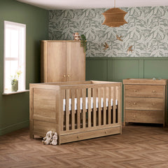 Obaby Nika 3 Piece Room Set & Underdrawer - Oak