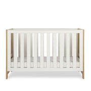Obaby Nika Cot Bed - Oak & White