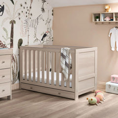 Obaby Nika Cot Bed & Under Drawer - Aspen