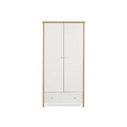 Obaby Nika Double Wardrobe - Oak & White