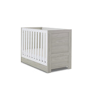 Obaby Nika Mini Cot Bed - Grey Wash & White