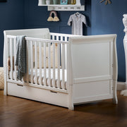 Obaby Stamford Classic Cot Bed + Cot Top Changer - White