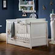 Obaby Stamford Classic Cot Bed + Cot Top Changer - White