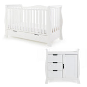 Obaby Stamford Luxe 2 Piece Room Set - White