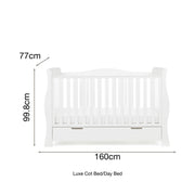 Obaby Stamford Luxe 3 Piece Room Set - White
