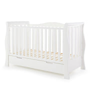 Obaby Stamford Luxe Cot Bed - White