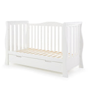Obaby Stamford Luxe Cot Bed - White