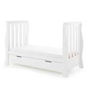 Obaby Stamford Luxe Cot Bed - White