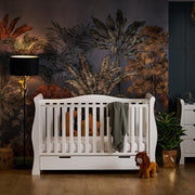 Obaby Stamford Luxe Cot Bed - White