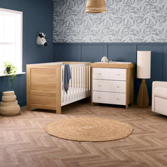 Obaby Nika 2 Piece Room Set & Underdrawer - Oak & White