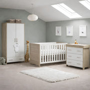 Obaby Nika 3 Piece Room Set & Underdrawer - Grey Wash & White