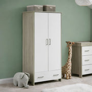Obaby Nika 3 Piece Room Set & Underdrawer - Grey Wash & White