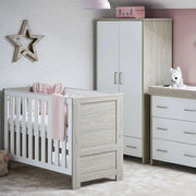 Obaby Nika Mini 3 Piece Room Set & Underdrawer - Grey Wash & White