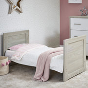 Obaby Nika Mini Cot Bed & Underdrawer - Grey Wash & White