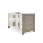 Obaby Nika Mini Cot Bed & Underdrawer - Grey Wash & White