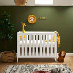 Obaby Nika Mini Cot Bed & Underdrawer - White Wash