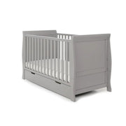 Obaby Stamford Classic Cot Bed + Cot Top Changer - Warm Grey