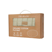Organic Play Mat & Wooden Play Gym Set - Sage Green