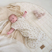 Organic Play Mat & Wooden Play Gym Set - Sage Green
