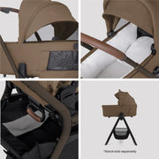 Silver Cross Breez Travel System Accessory Bundle - Maple
