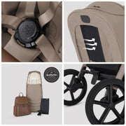 Silver Cross Breez Ultimate 360 Infant Carrier Bundle - Champagne