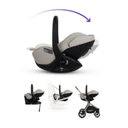 Silver Cross Breez Ultimate Family 360 Car Seat Bundle - Champagne