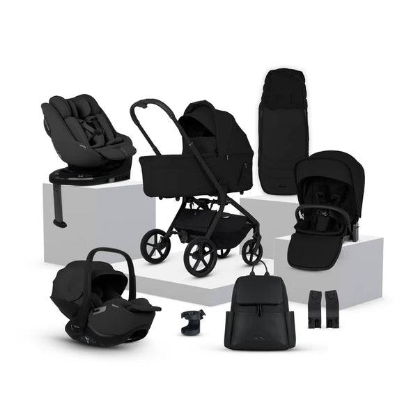 Silver Cross Breez Ultimate Family 360 Car Seat Bundle - Onyx