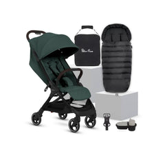 Silver Cross Clic 2 Stroller & Accessory Bundle - Conifer