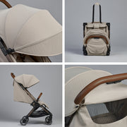 Silver Cross Clic 2 Stroller & Accessory Bundle - Latte