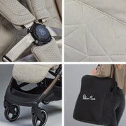Silver Cross Clic 2 Stroller & Accessory Bundle - Latte
