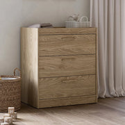 Silver Cross Geneva 3 Piece Nursery Set with Mattress - Oak