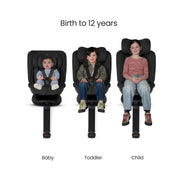 Silver Cross Motion 3 All‑Size Car Seat – Iconic Black