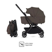 Silver Cross Nia Stroller with Carrycot - Chocolate