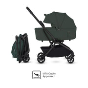 Silver Cross Nia Stroller with Carrycot - Conifer