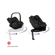 Silver Cross Plus 360 Car Seat Bundle - Iconic Black
