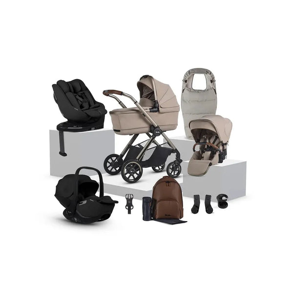 Silver Cross Reef 2 Special Edition Travel System Ultimate 360 Family Car Seat Bundle (12 piece) - Frappe