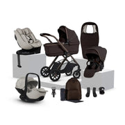 Silver Cross Reef 2 Special Edition Travel System Ultimate 360 Family Car Seat Bundle (12 piece) - Ganache