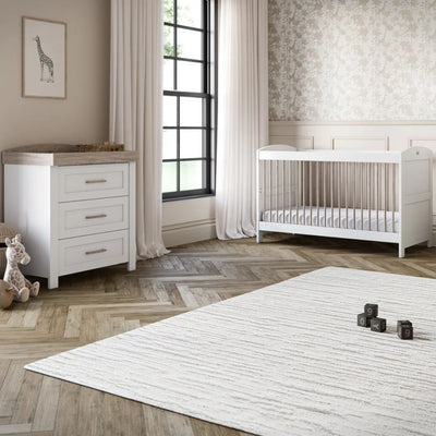 Silver Cross Valencia 2 Piece Nursery Set - White