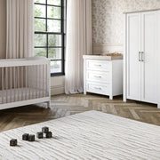 Silver Cross Valencia 3 Piece Nursery Set with Mattress - White