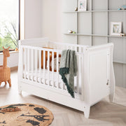 Stella Sleigh Drop Side Cot Bed