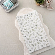 The Gilded Bird Luxury Wedge Changing Mat - Linen Leaves