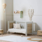 Tutti Bambini Alba Mini Cot Bed - White Sand/Distressed Oak