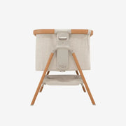 Tutti Bambini CoZee Bedside Crib - Scandinavian Walnut/Ecru