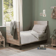 Tutti Bambini Cot Bed Distressed Oak / Slate Grey