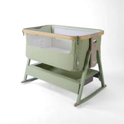 Tutti Bambini Cozee Air 2 Bedside Crib - Drifted Oak/Eucalyptus