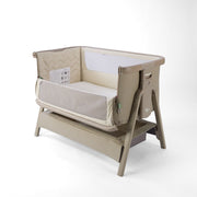 Tutti Bambini Cozee Air 2 Bedside Crib - Soft Walnut/Cocoa