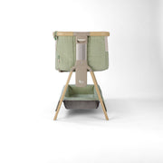 Tutti Bambini Cozee Sense Bedside Crib - Drifted Oak/Eucalyptus