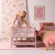 Tutti Bambini Cozee Zen Bedside Crib - Blush